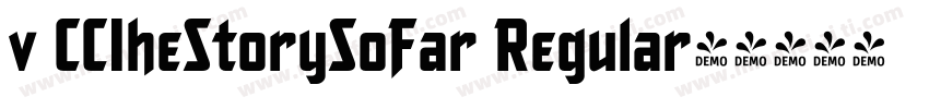 v CCIheStorySoFar Regular字体转换
